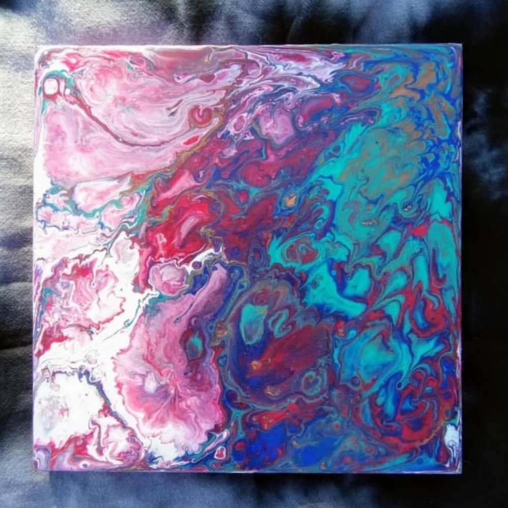 Acrylic pour painting